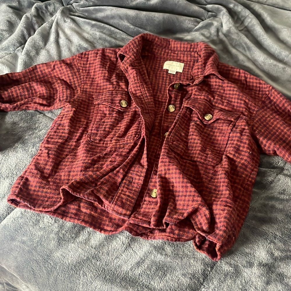 Cropped flannel